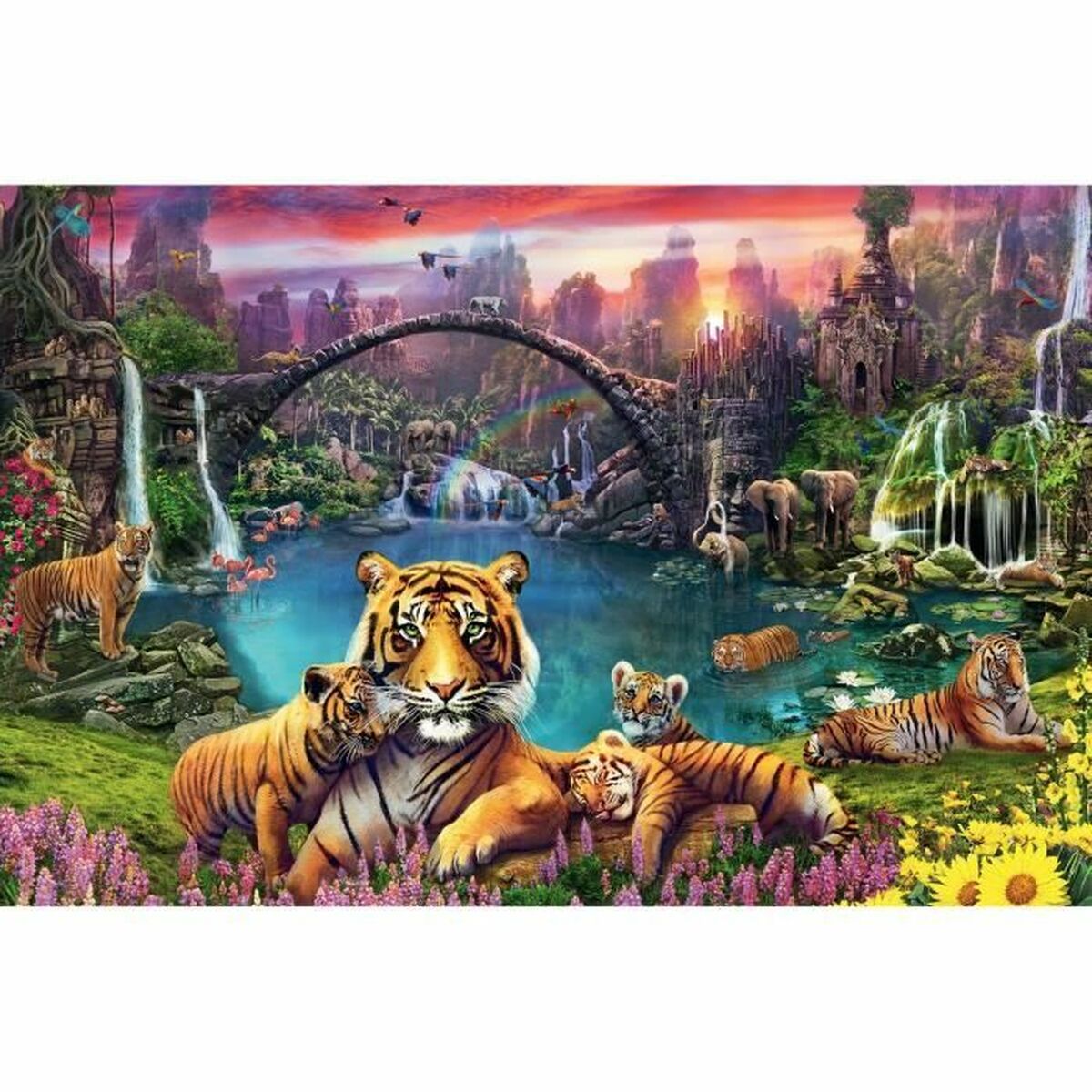 Puslespil Ravensburger Tigers in the lagoon 3000 Dele